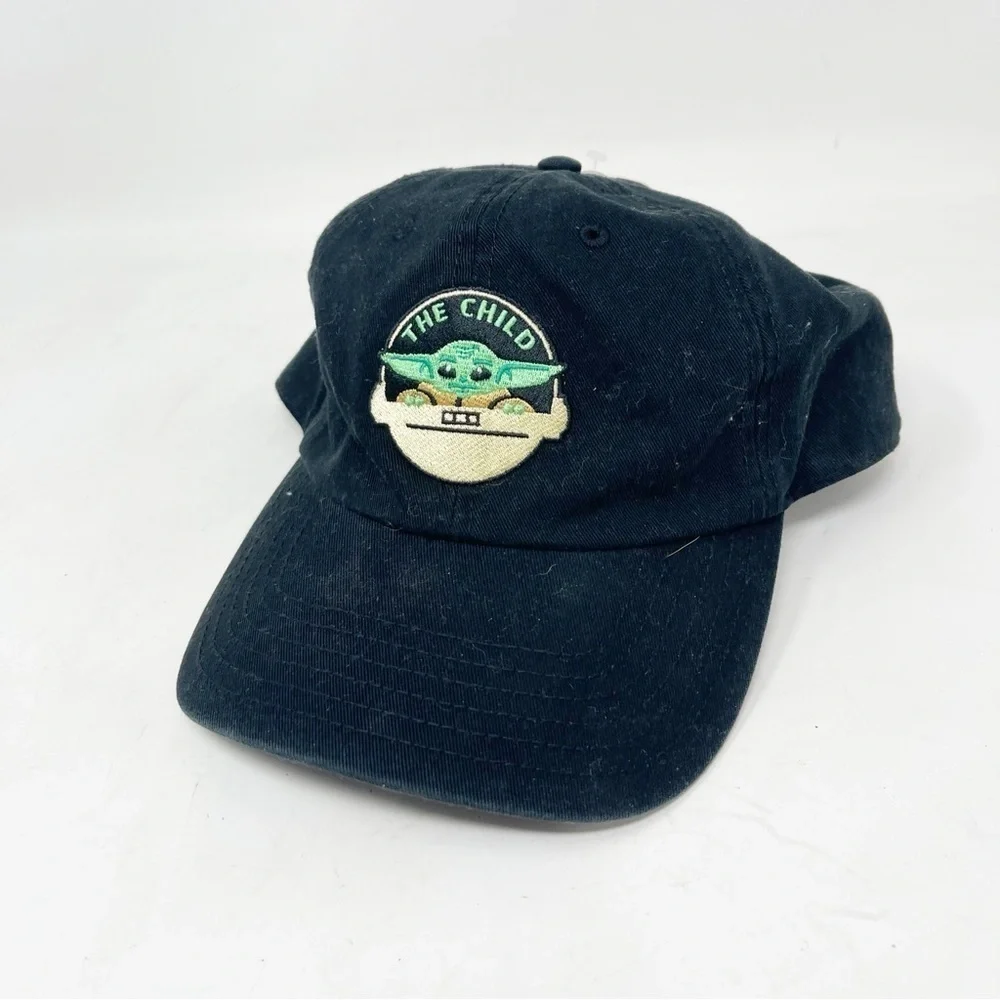 Disney Star Wars Mandalorian Baby Yoda The Child Grogu Hat Baseball Cap Black
